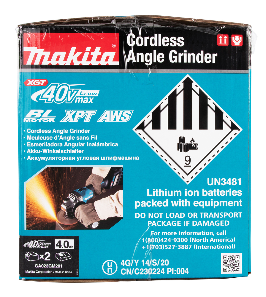 Akku-Winkelschleifer XGT, Makita GA023GM201