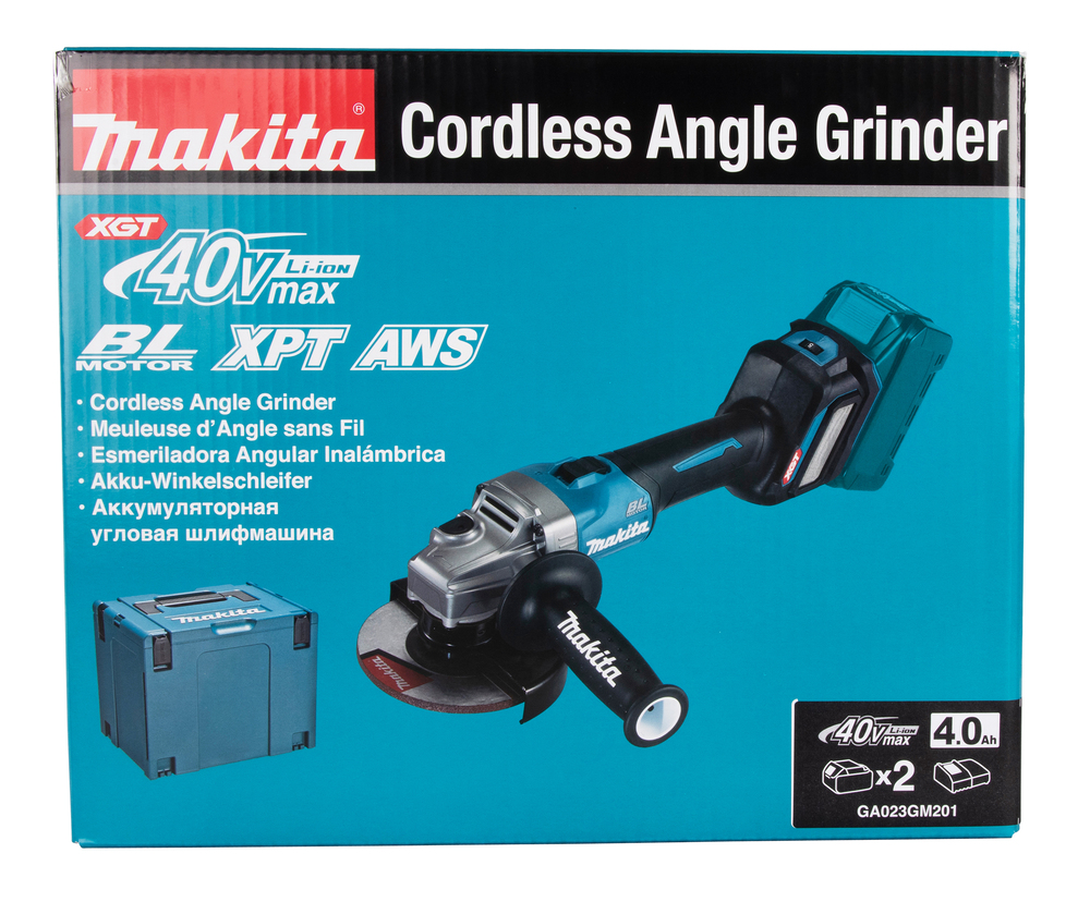 Akku-Winkelschleifer XGT, Makita GA023GM201