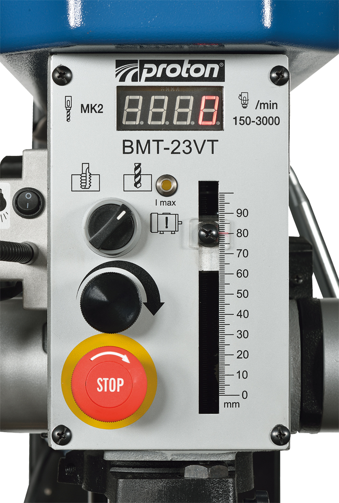 Tischbohrmaschine Proton BMT-23VT, mit LED-Arbeitsleuchte und Schnellspannbohrfutter 1 -16 mm