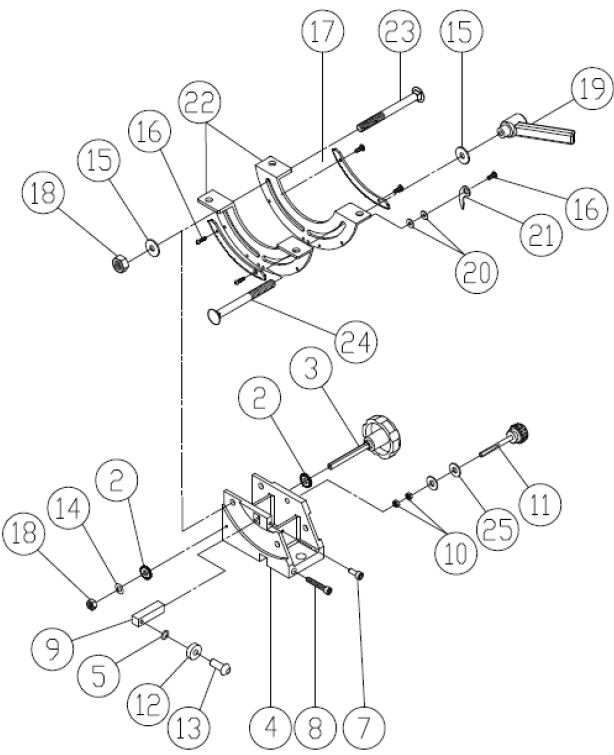 Holzbandsäge Proton HBS-480-2T, 1.5 kW, 400 V, Bandrad ø 480 mm