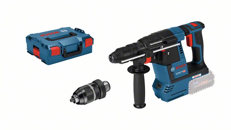 Akku-Bohrhammer mit SDS plus GBH 18V-26 F, Solo Version, L-BOXX Bosch