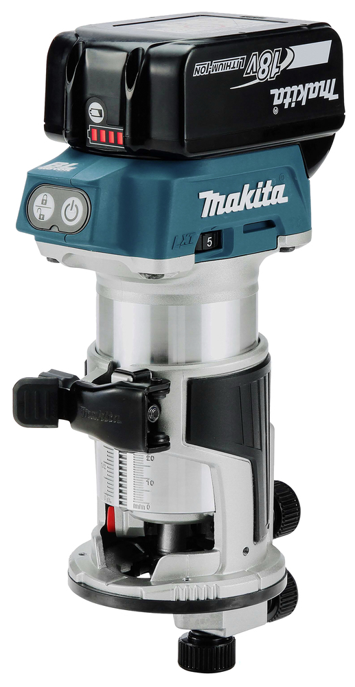 Akku-Einhandfräse / Kantenfräse LXT, Makita DRT50TJX10