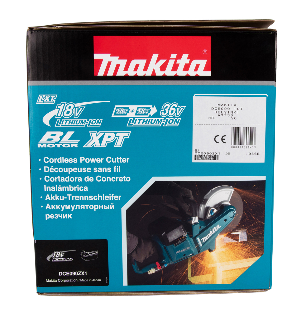 Akku-Trennschleifer, Makita DCE090ZX1