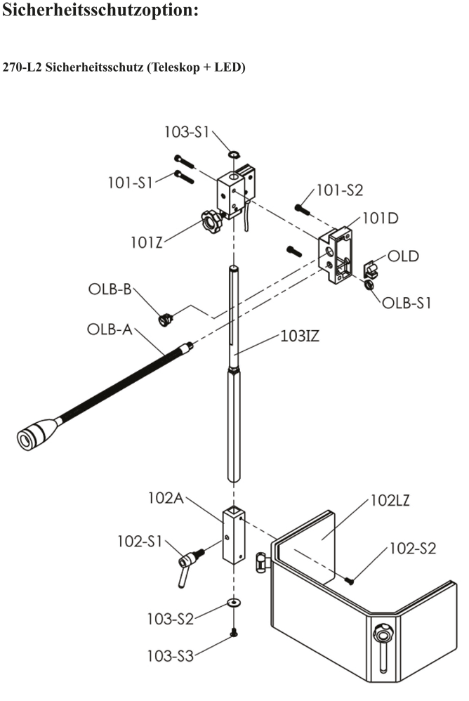 Säulenbohrmaschine Proton BMS-34VT, LED-Arbeitsleuchte und Schnellspannbohrfutter 1 -16 mm