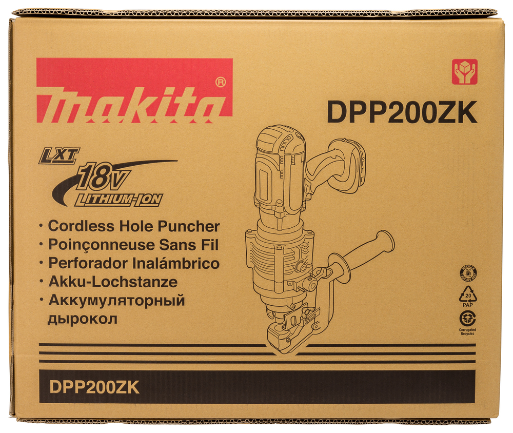 Akku-Lochstanzer LXT, Makita DPP200ZK