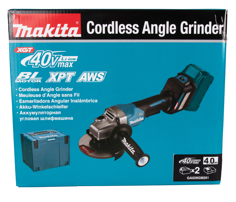 Akku-Winkelschleifer XGT, Makita GA029GM201