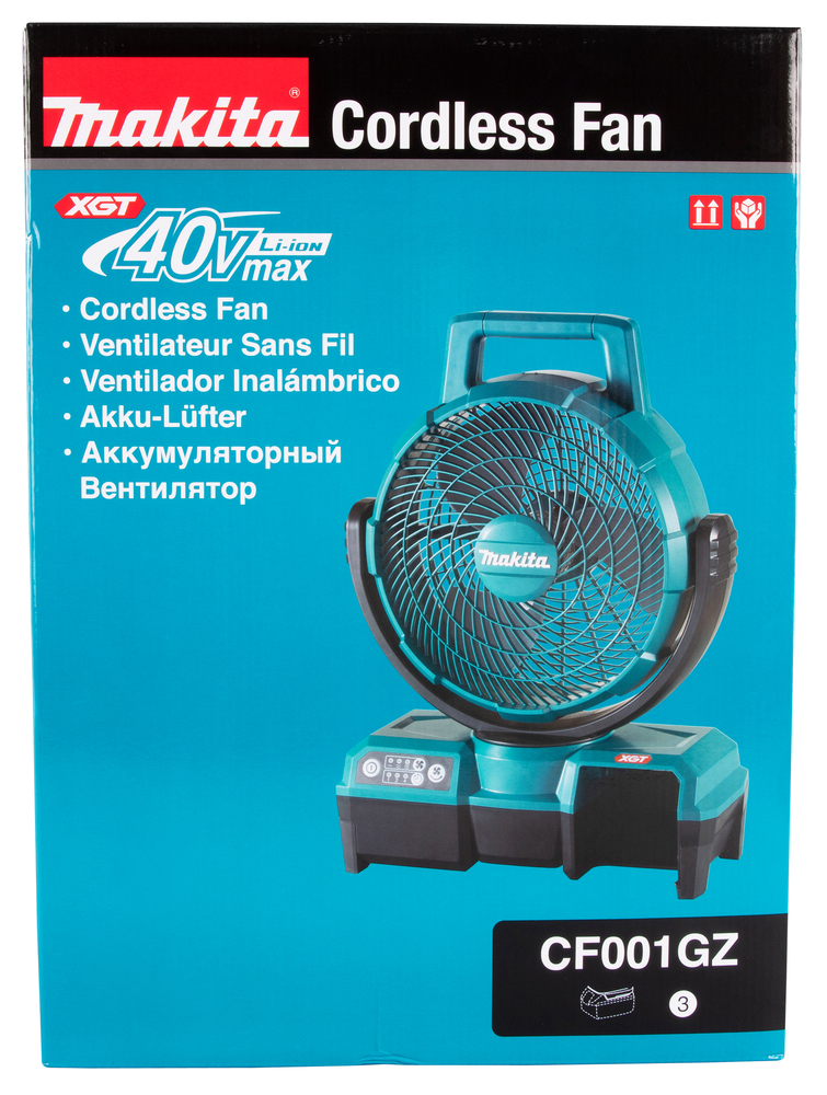 Tragbarer Akku-Ventilator XGT, Makita CF001GZ