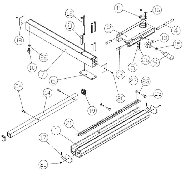 Holzbandsäge Proton HBS-430-2T, 1.5 kW, 400 V, Bandrad ø 430 mm