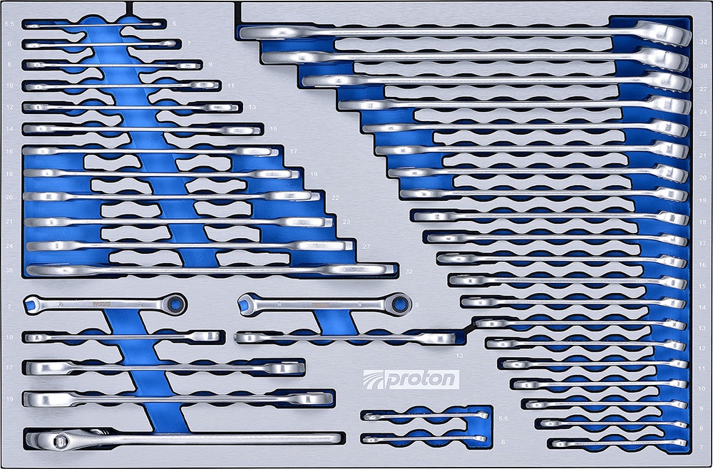 Werkzeugwagen Proton TT-323, 8 Schubladen, 1/4 €œ, 3/8 €œ, 1/2 €œ, 323-teilig