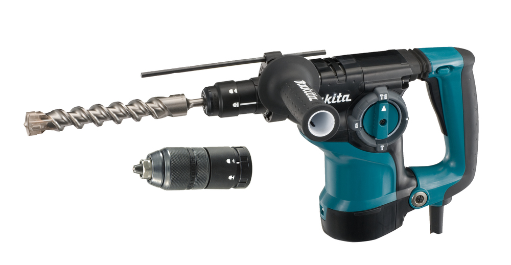 Bohr- und Spitzhammer 3 Funktionen elektrisch, Makita HR2811FTJ