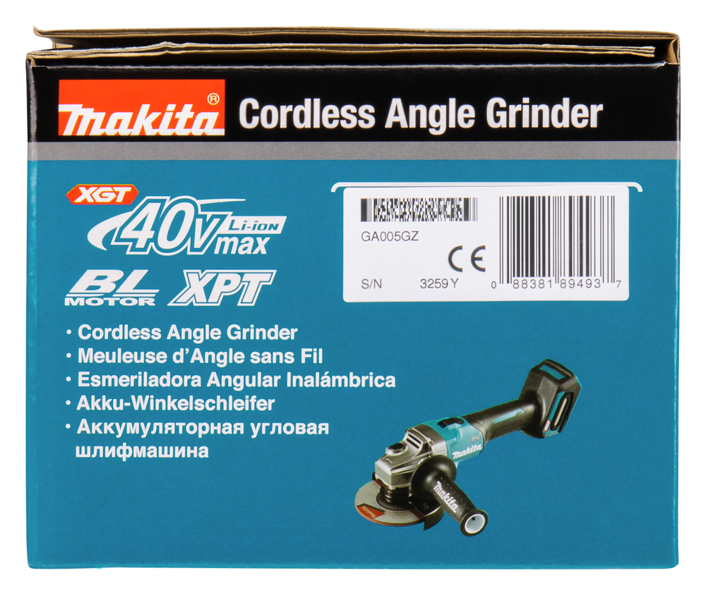 Akku-Winkelschleifer XGT, Makita GA005GZ