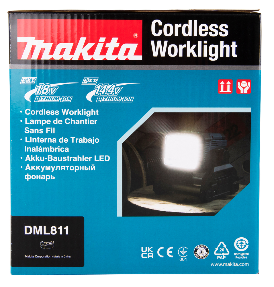 LED-Akku-Baustellenlampe LXT, Makita DML811