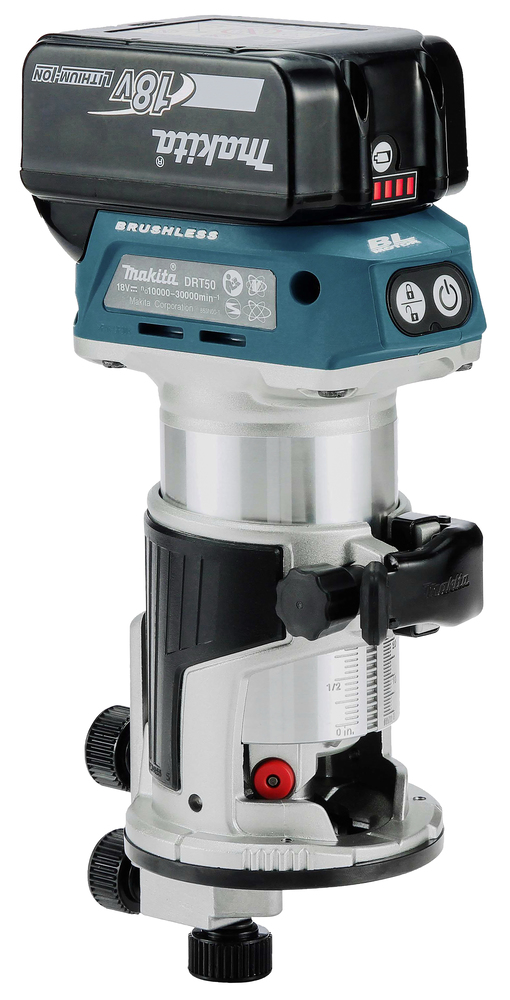 Akku-Einhandfräse / Kantenfräse LXT, Makita DRT50TJX10