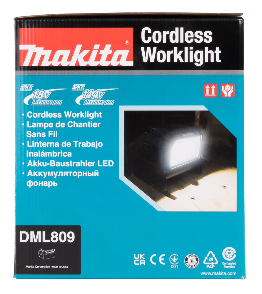 LED-Akku-Baustellenlampe LXT, Makita DML809