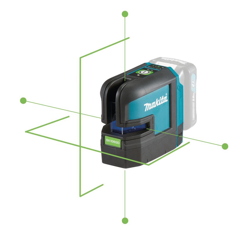 Akku-Kreuzlinien-/Kreuzpunktlaser Laser CXT, Makita SK106GDZ