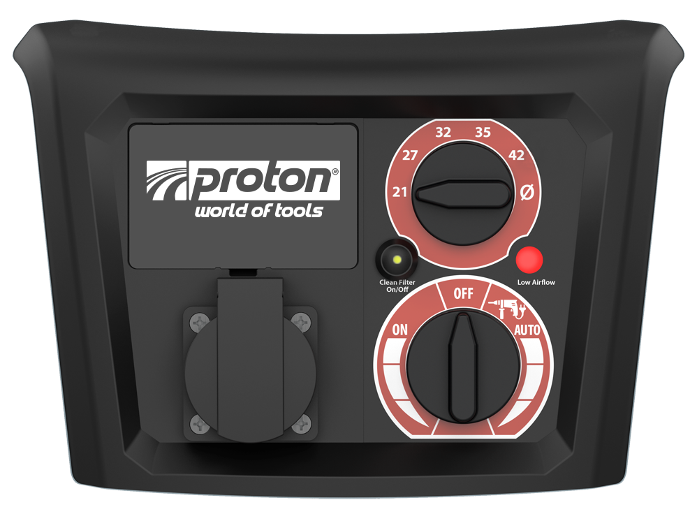 Industriesauger Proton MEC 1/35 Autoclean-M, mit automatischer Abreinigung und Synchronsteckdose, komplett mit Zubehör