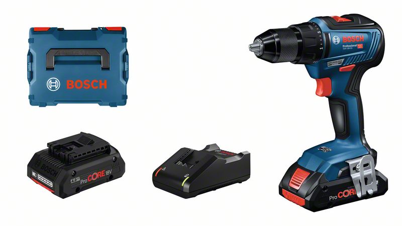 Akku-Bohrschrauber GSR 18V-55, 2 x Akku ProCORE18V, Schnellladegerät GAL 18V-40 Bosch