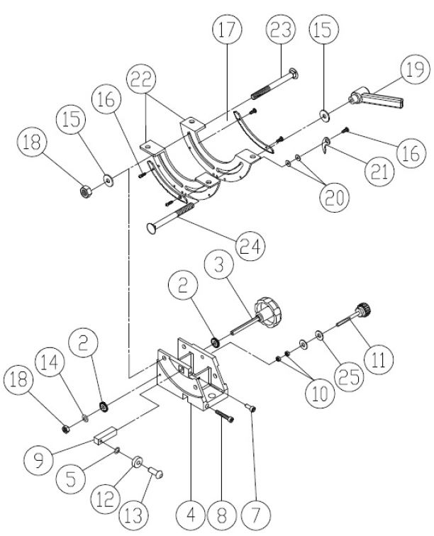 Holzbandsäge Proton HBS-430-2T, 1.5 kW, 400 V, Bandrad ø 430 mm