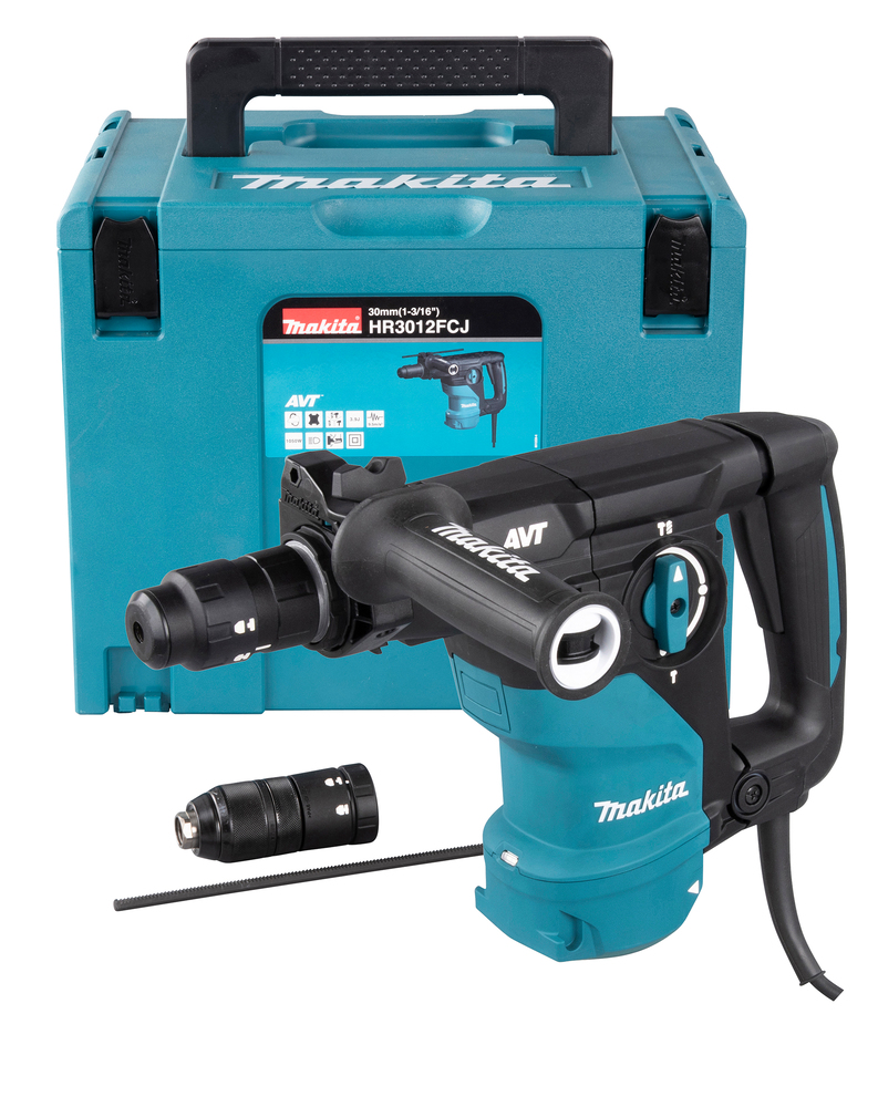 Bohr- und Spitzhammer 3 Funktionen elektrisch , Makita HR3012FCJ