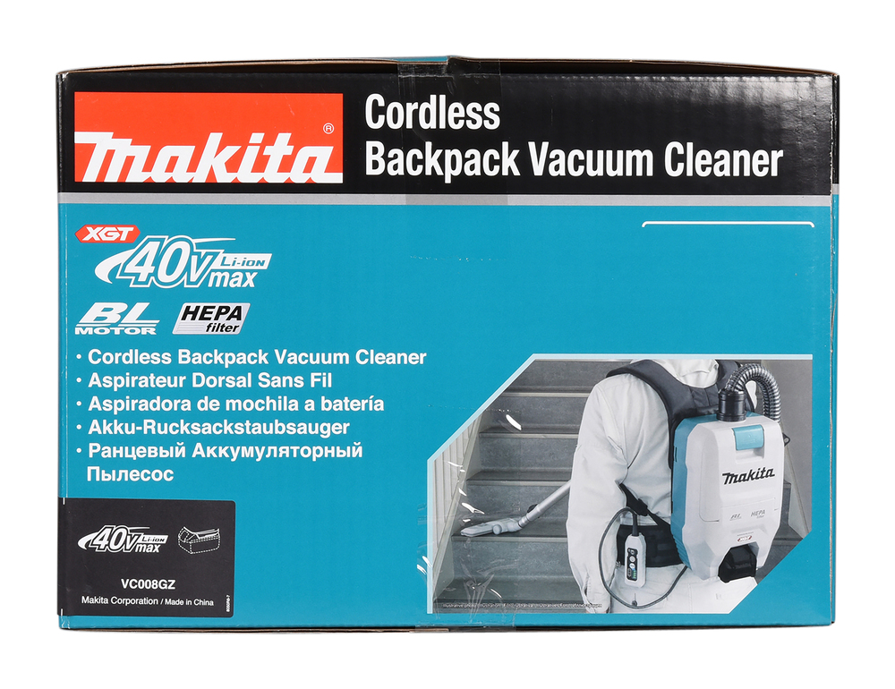 Akku-Rucksackstaubsauger XGT, Makita VC008GZ